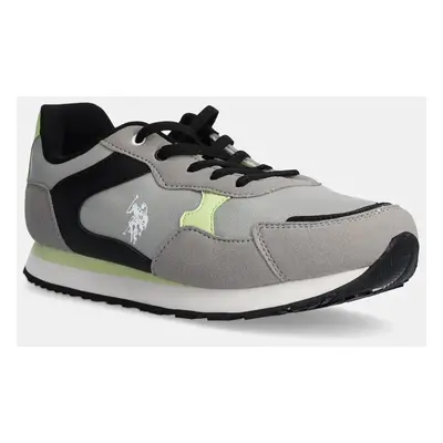 Dětské sneakers boty U.S. Polo Assn. NOBIK015K/DNH1 šedá barva, NOBIK015