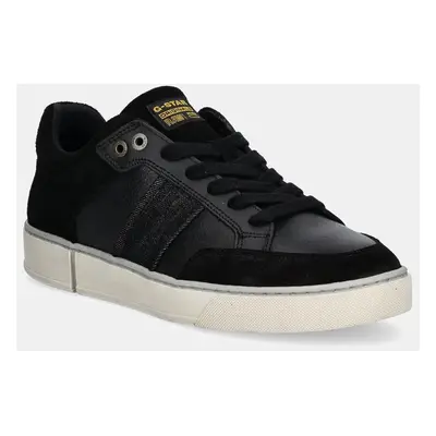 Kožené sneakers boty G-Star Raw Ravond černá barva, GR001018AM