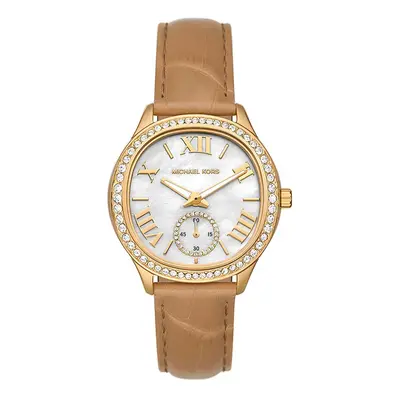 Hodinky Michael Kors béžová barva, MK4819