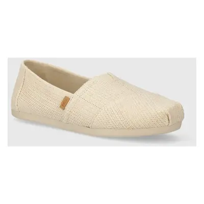 Espadrilky Toms Alpargata béžová barva, 10020656