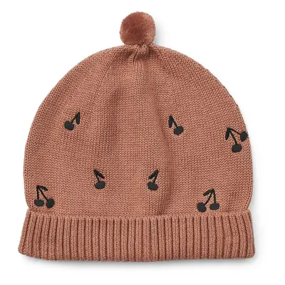 Dětská bavlněná čepice Liewood Aster Beanie růžová barva, LW19416