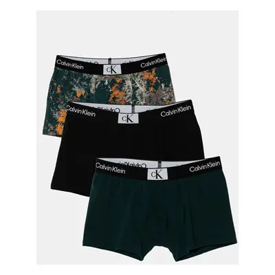 Dětské boxerky Calvin Klein Underwear 3-pack tyrkysová barva, B70B700486