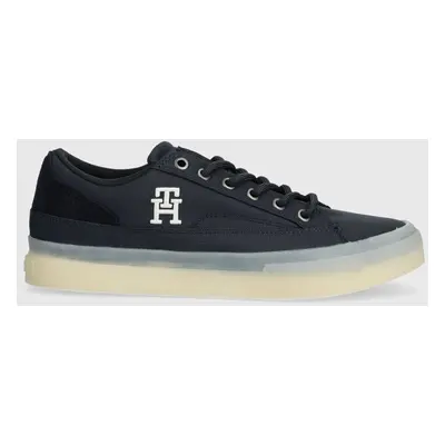 Tenisky Tommy Hilfiger TH HI VULC STREET LOW MIX pánské, tmavomodrá barva, FM0FM04951