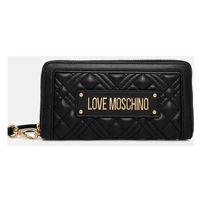 Peněženka Love Moschino černá barva, JC5633PP0L