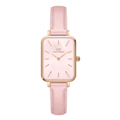 Hodinky Daniel Wellington Quadro Pink leather růžová barva