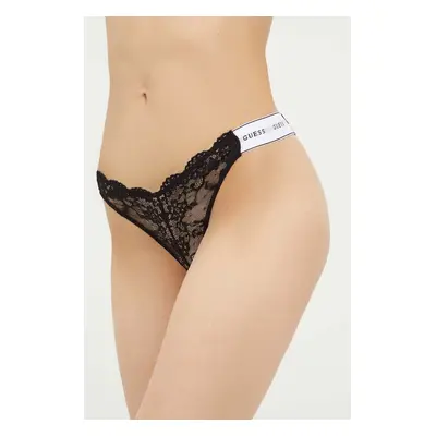 Tanga Guess BELLE černá barva, O3RE08 KBBT0