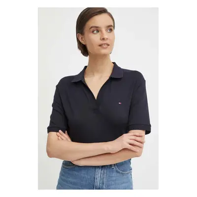 Polo tričko Tommy Hilfiger tmavomodrá barva, WW0WW41286