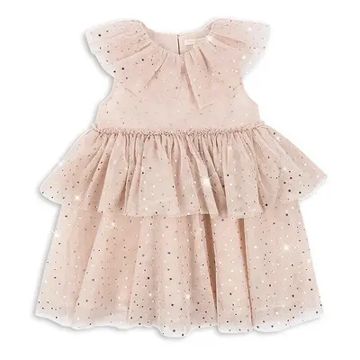 Dívčí šaty Konges Sløjd FAIRY DRESS béžová barva, mini, KS101513