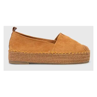 Espadrilky Answear Lab hnědá barva, na platformě