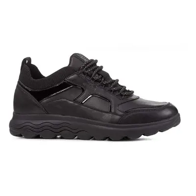 Kožené sneakers boty Geox D SPHERICA C černá barva, D26NUC 0856K C9999