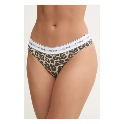 Tanga Guess CARRIE béžová barva, O97E04 KBOE1