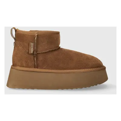 Semišové sněhule Steve Madden Campfire hnědá barva, SM11002737