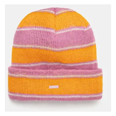 Čepice Kangol FUZZY STRIPE oranžová barva, K3725.PP692