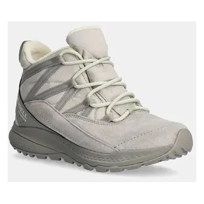 Boty Merrell Bravada Edge 2 Thermo DEMI Waterproof dámské, šedá barva, zateplené, J038200