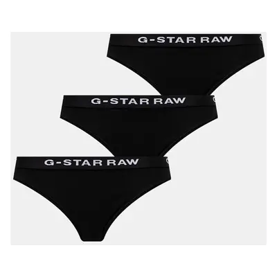 Kalhotky G-Star Raw 3-pack černá barva, D23775-D516