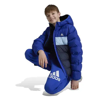 Dětská bunda adidas J SDKT tmavomodrá barva, IY6915