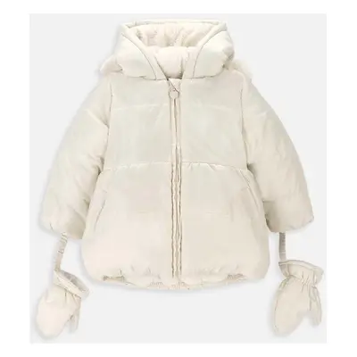 Kojenecká bunda Coccodrillo ZC3152102OGN OUTERWEAR GIRL NEWBORN béžová barva