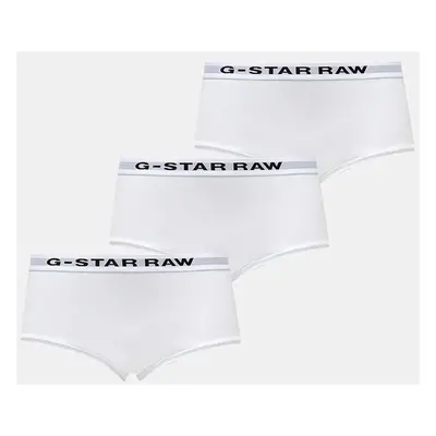 Kalhotky G-Star Raw 3-pack bílá barva, D24081-D516