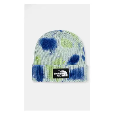 Čepice The North Face Tie Dye Logo Box Beanie tyrkysová barva, NF0A7WJI9CI1