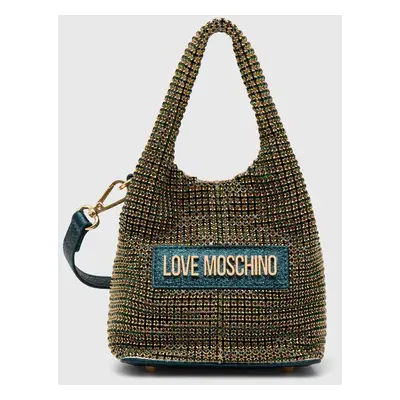 Kabelka Love Moschino zelená barva, JC4044PP1LLP100A