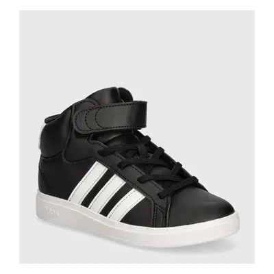 Dětské sneakers boty adidas GRAND COURT MID černá barva, IE3863