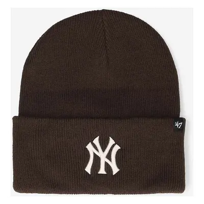 Čepice 47brand New York Yankees Haymak hnědá barva