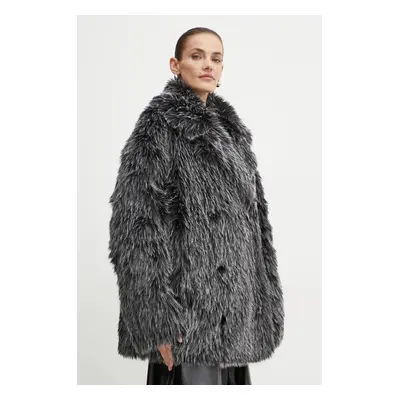 Kabát Michael Kors pánský, černá barva, přechodný, oversize, UF4208KF1Q