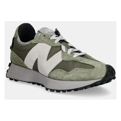 Sneakers boty New Balance 327 zelená barva, U327OB