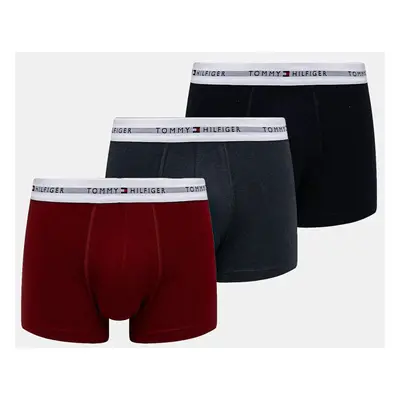 Boxerky Tommy Hilfiger 3-pack pánské, bílá barva, UM0UM02761