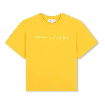 Dětské bavlněné tričko Marc Jacobs žlutá barva, s potiskem, W60317