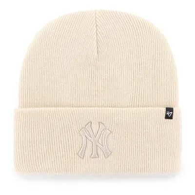 Čepice 47 brand MLB New York Yankees béžová barva, B-HYMKR17ACE-NTN