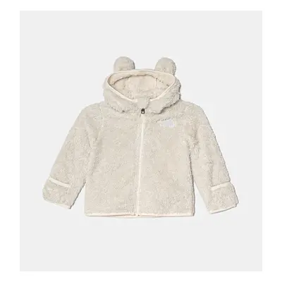 Kojenecká fleecová mikina The North Face BABCAMPSHIRE F/Z HOODIE béžová barva, s kapucí, NF0A88V