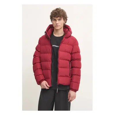 Bunda Superdry pánská, vínová barva, zimní, M5011905A-Z6Q