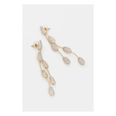 Náušnice Lauren Ralph Lauren PE PAVE PEAR LINEAR 14G00786