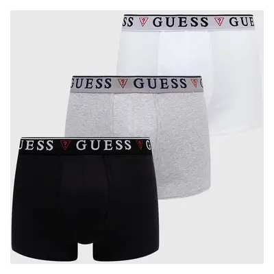 Boxerky Guess BRIAN 3-pack pánské, černá barva, U97G01 KCD31