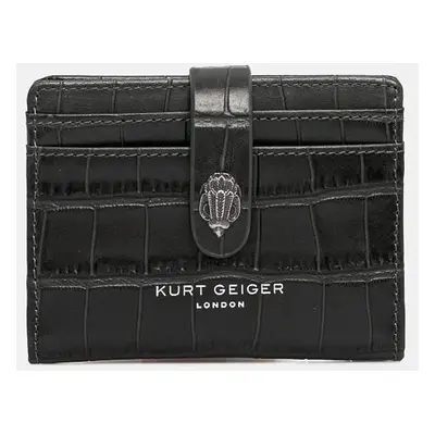 Kožené pouzdro na karty Kurt Geiger London SMALL LEATHER GOODS zelená barva, 9343671149