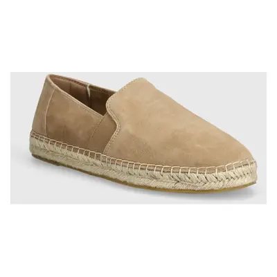 Semišové espadrilky Marc O'Polo béžová barva, 40328333802305 NN1M3011