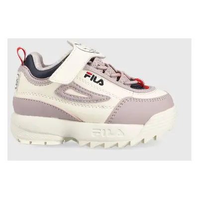 Dětské sneakers boty Fila Disruptor fialová barva