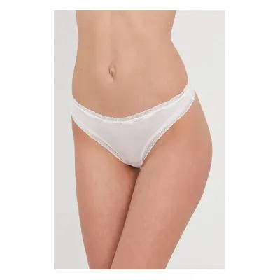 Tanga Calvin Klein Underwear bílá barva, 000QD3763E