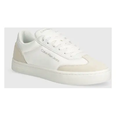 Sneakers boty Calvin Klein Jeans CLASSIC CUPSOLE LOW MIX INDC bílá barva, YW0YW01389