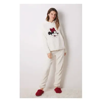 Pyžamo women'secret MICKEY béžová barva, 3138637