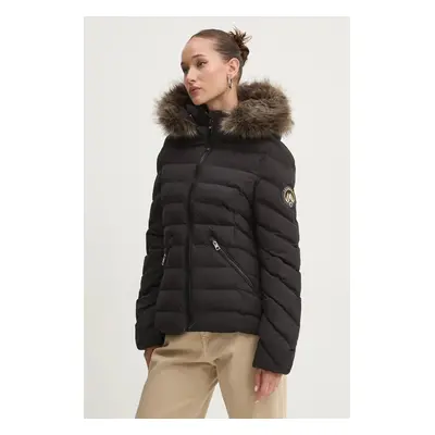 Bunda Superdry dámská, černá barva, zimní, W5011754A-02A