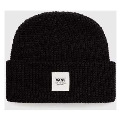 Dětská čepice Vans WAFFLE CUFF BEANIE černá barva, VN000J4WBLK1