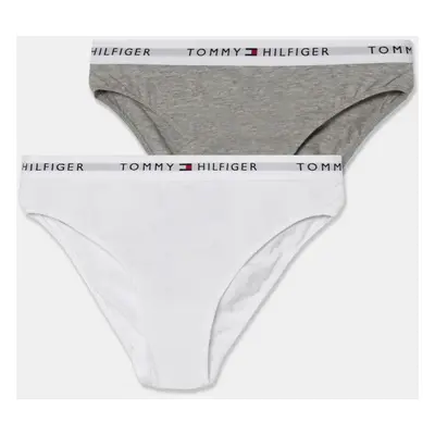 Dětské kalhotky Tommy Hilfiger 2-pack šedá barva, UG0UG00750