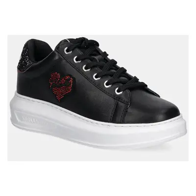 Kožené sneakers boty Karl Lagerfeld KAPRI černá barva, KL62515V