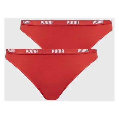 Kalhotky Puma (2-pack) červená barva, 907851