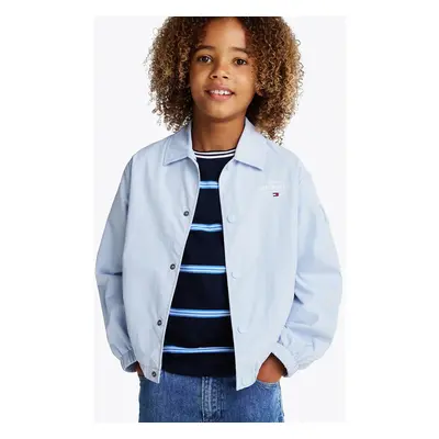 Dětská bomber bunda Tommy Hilfiger modrá barva, KB0KB09364