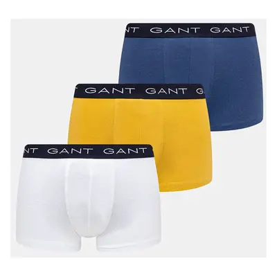 Boxerky Gant 3-pack pánské, žlutá barva, 902433003