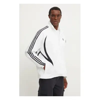 Bunda adidas Originals pánská, bílá barva, přechodná, IY2090