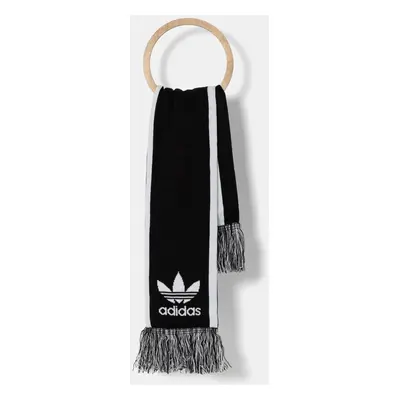 Šála adidas Originals černá barva, IY4105